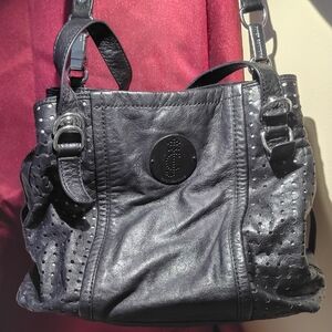 Juicy Couture Black Leather Shoulder Bag